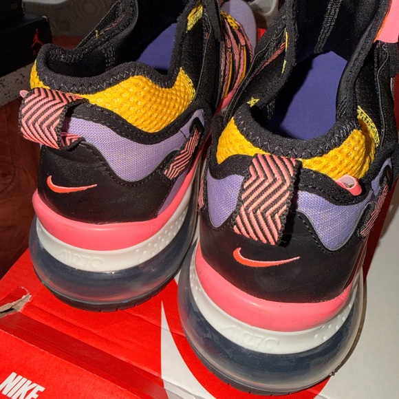 Nike Purple and Yellow Athletic Sneakers - Picture 2 of 7